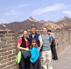 The four of us on The Great Wall. I finally had someone take my picture!
